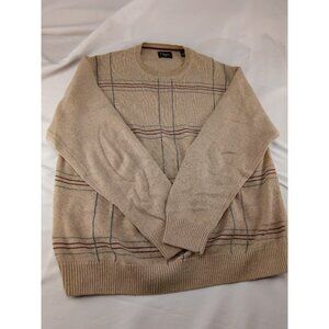 Mens Hagar Tan Sweater Pull Over Crew Neck Size M Medium